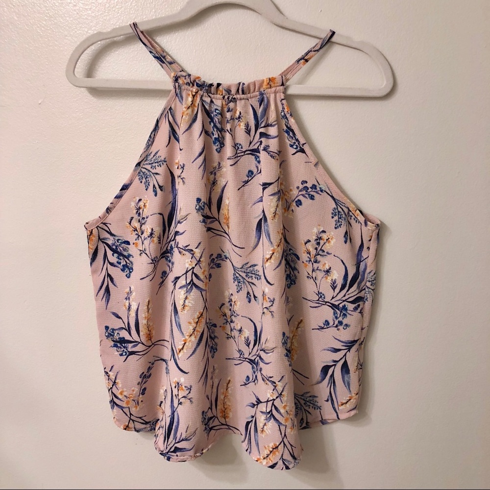Pink Floral Blouse